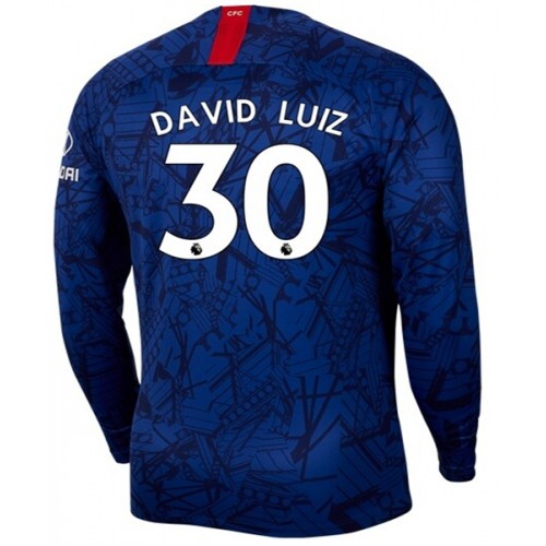 Chelsea Fodboldtrøjer DAVID LUIZ 32 Hjemmebanesæt 2019/20 Langærmet Chelsea Fodboldtrøjer DAVID LUIZ 32 Hjemmebanesæt 2019/20 Langærmet